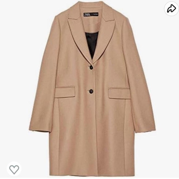 Zara Jackets & Blazers - Zara Tan Pea Coat